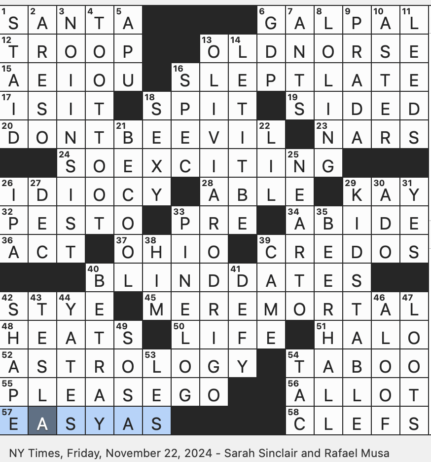 Rex Parker Does The NYT Crossword Puzzle Makeup Brand Known For Its Risqu Product Names FRI 11 22 24 Macronutrient Grouping One With An accept All Cookies Policy Understudy Opportunities Daisylike Bloom Herm s Competitor Rex Parker Does The NYT Crossword Puzzle Makeup Brand Known For Its Risqu Product Names FRI 11 22 24 Macronutrient Grouping One With An accept All Cookies Policy Understudy Opportunities Daisylike Bloom Herm s Competitor
