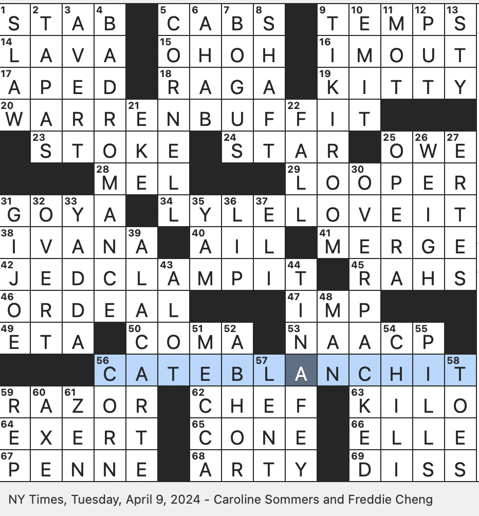 spanish for those crossword clue