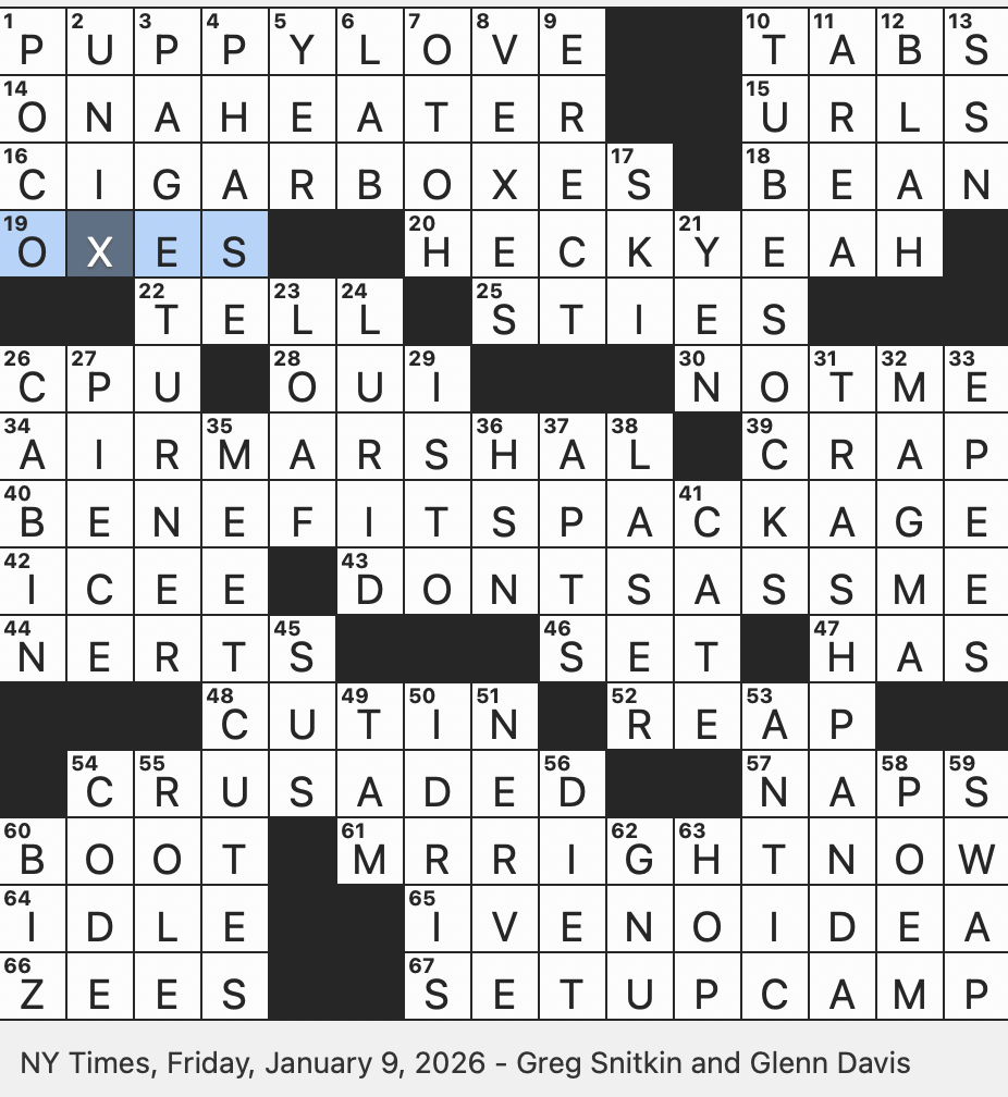 Rex Parker Does The NYT Crossword Puzzle Old timey Oath FRI 1 9 26 Small Bit In Bogot Monopoly Token Retired In 2017 Raccoon Humorously Footwear That Lacks Defined Heels 