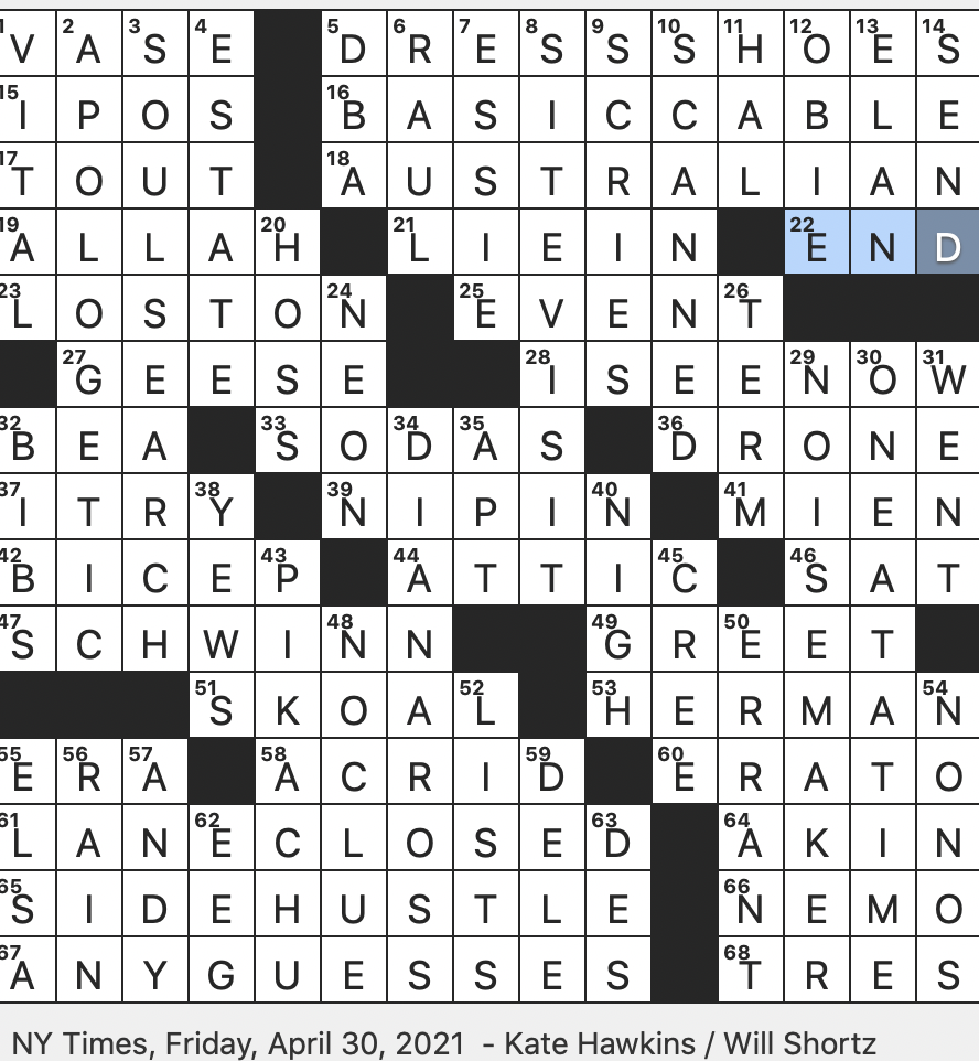 see ya crossword clue