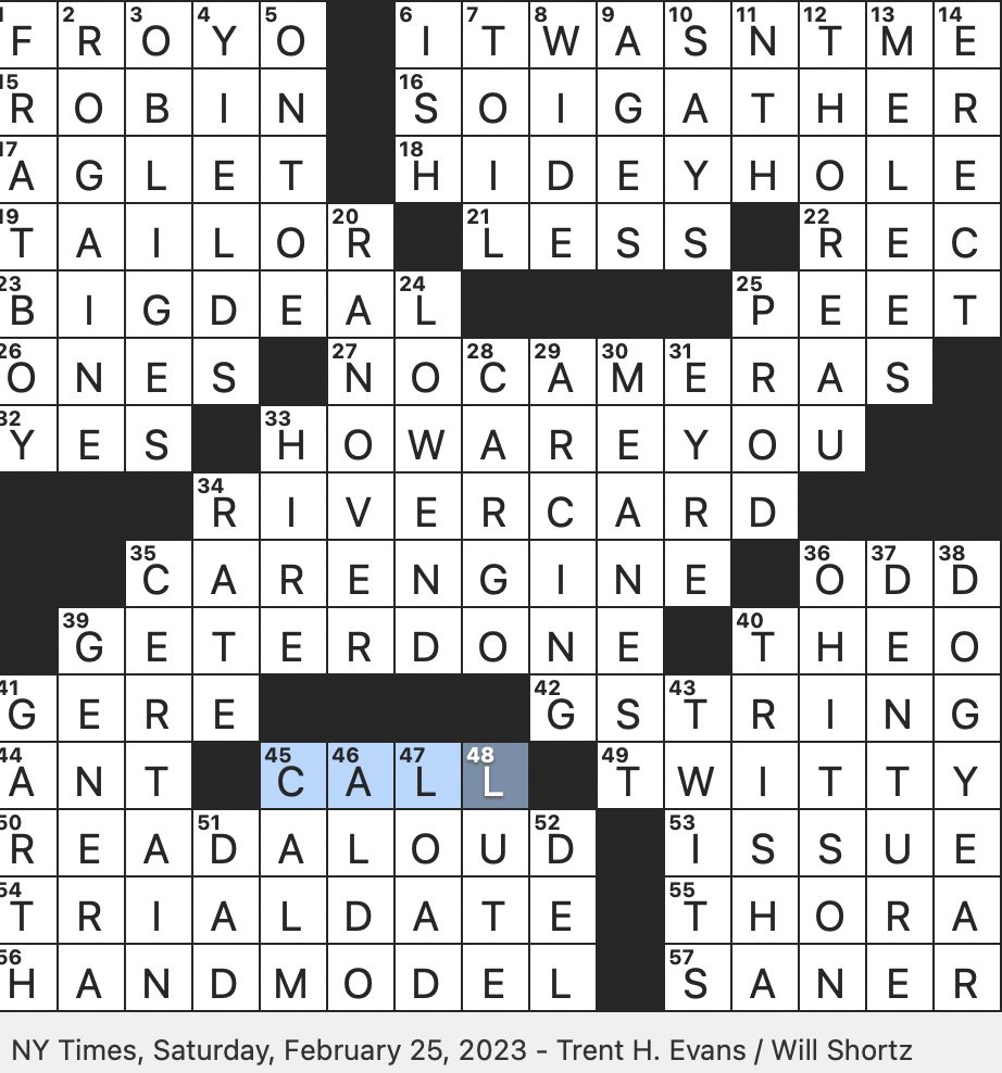 Rex Parker Does The NYT Crossword Puzzle Turn Follower In Texas Hold Em SAT 2 25 23 Slangy Catchphrase Of Encouragement Dessert Portmanteau Fictional Student Of The Lowood School 