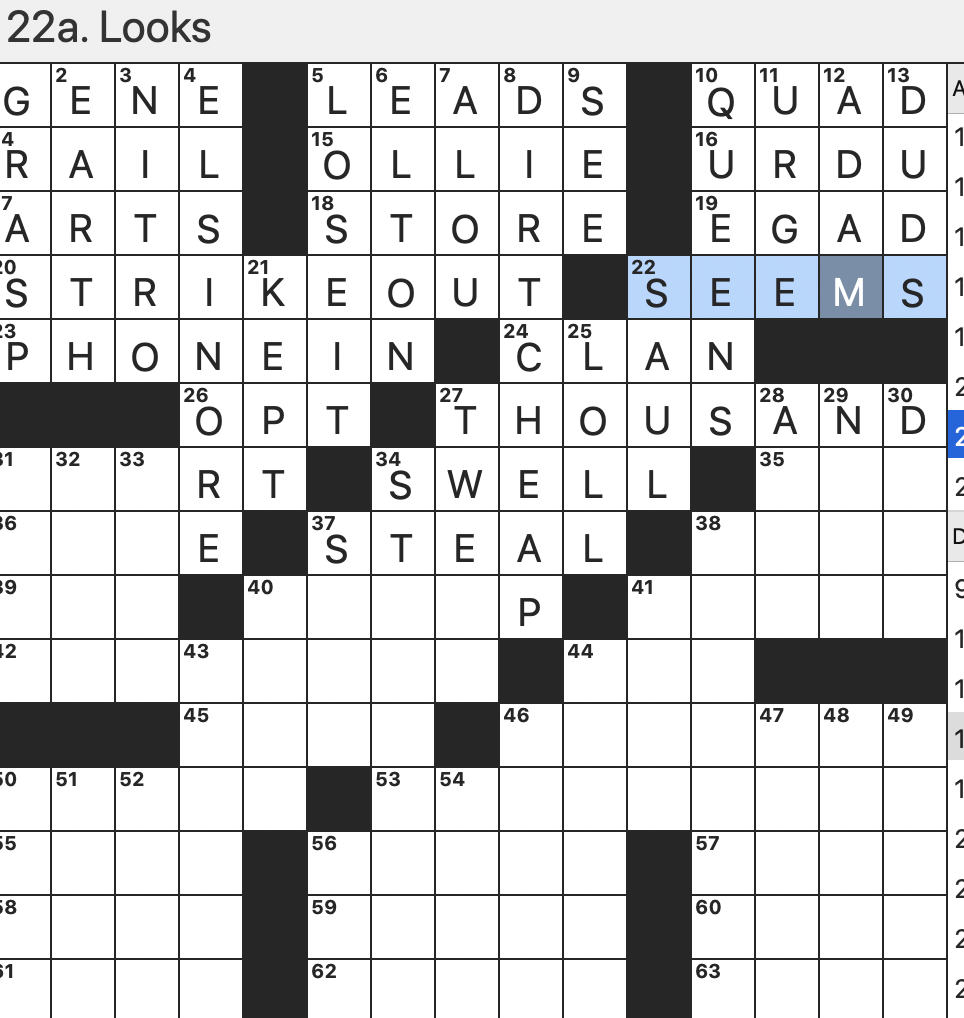 Rex Parker Does The NYT Crossword Puzzle Vertical Water Conduit WED 11 30 22 K On A Printer Cartridge Online Competitor Of US Weekly