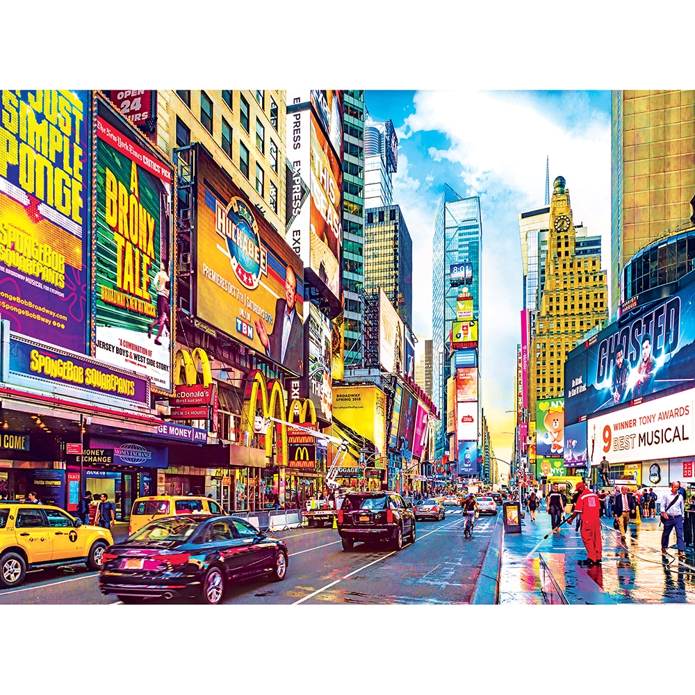 RoseArt Kodak Premium Times Square 7th Avenue Manhattan NY 1000 Piece Jigsaw Puzzle