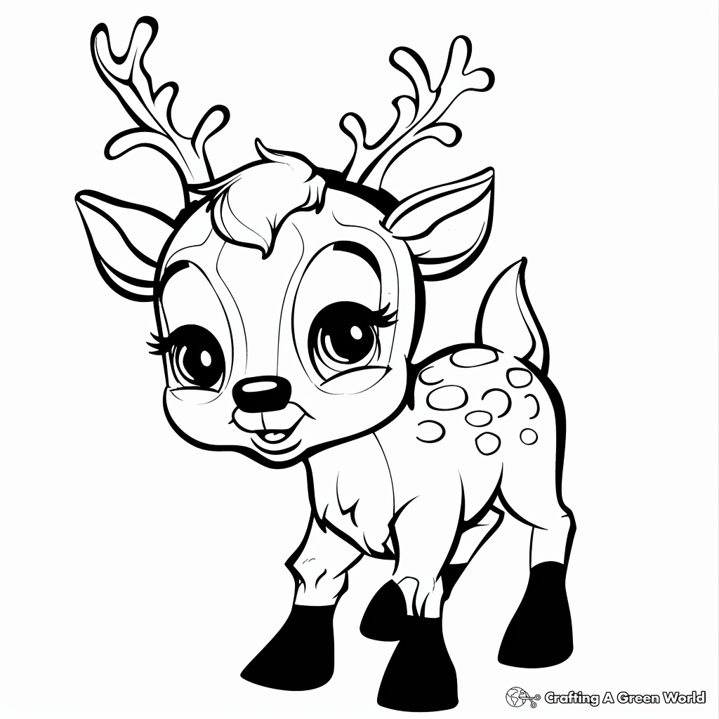 baby reindeer coloring pages baby reindeer coloring pages