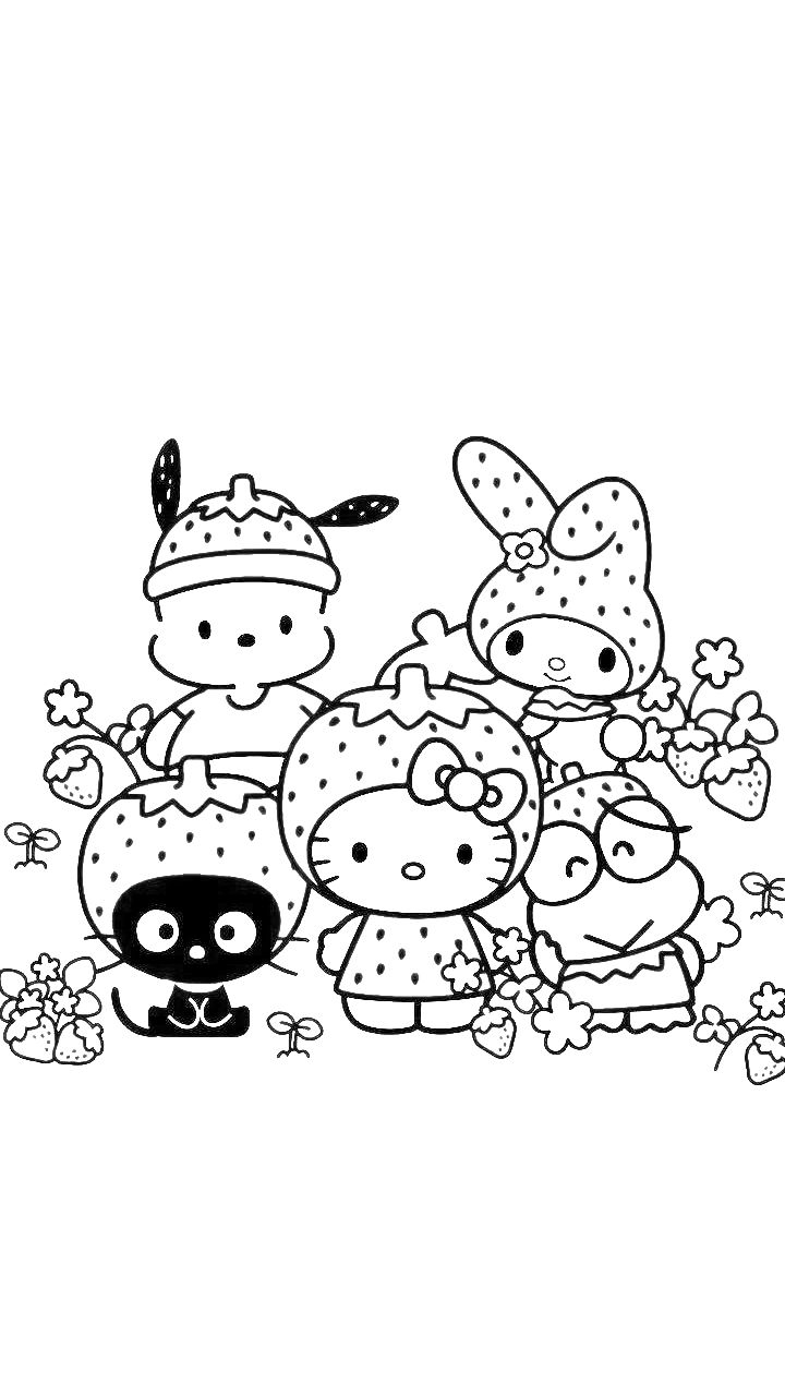 Sanrio Para Colorear
