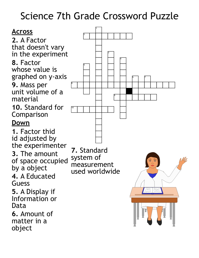 Science Crossword Puzzle WordMint Science Crossword Puzzle WordMint
