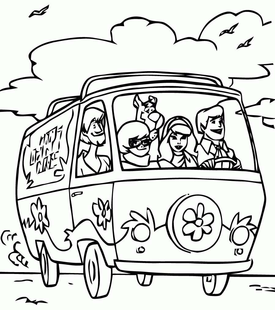 scooby doo coloring sheets