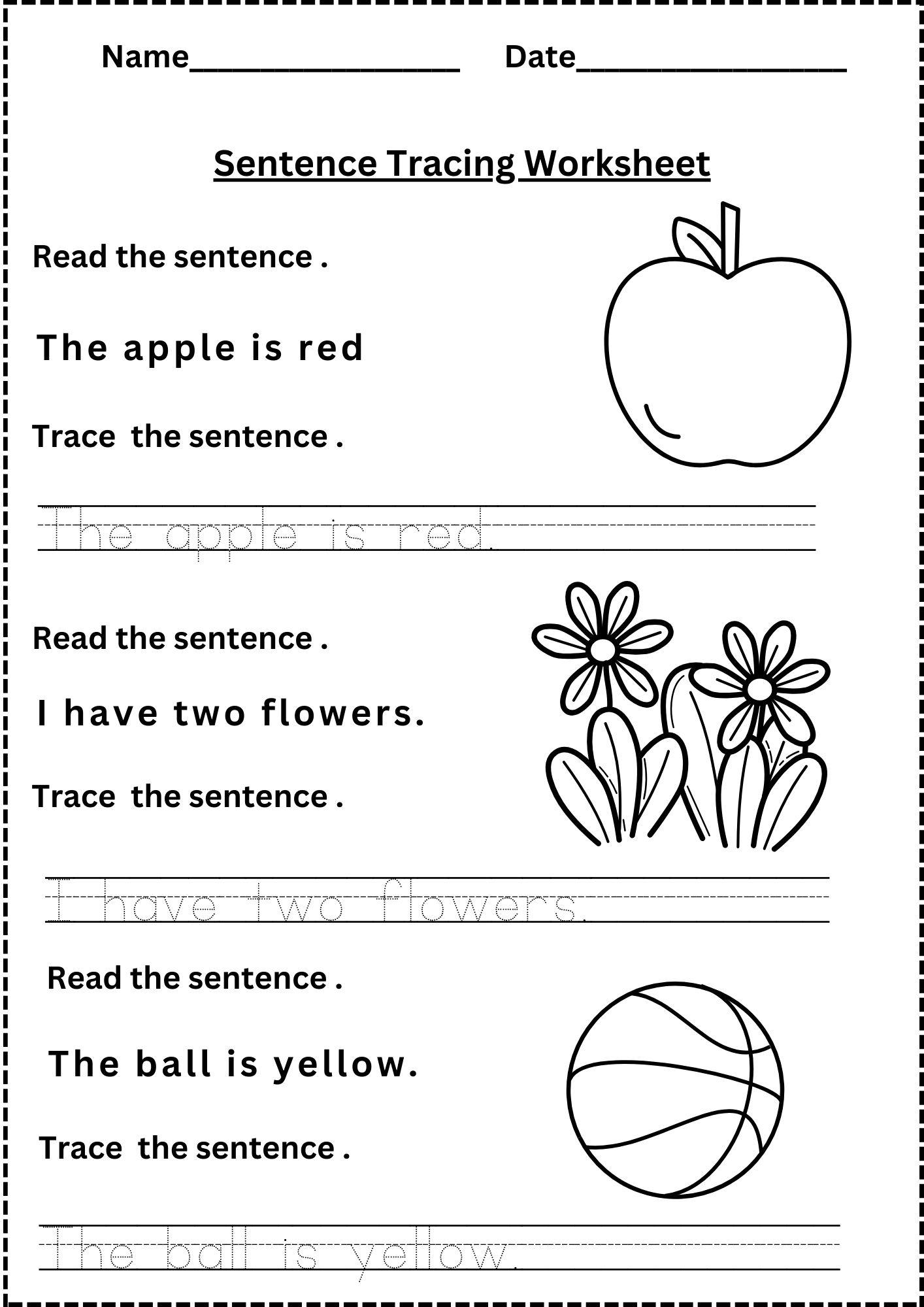 pdf writing kindergarten worksheets