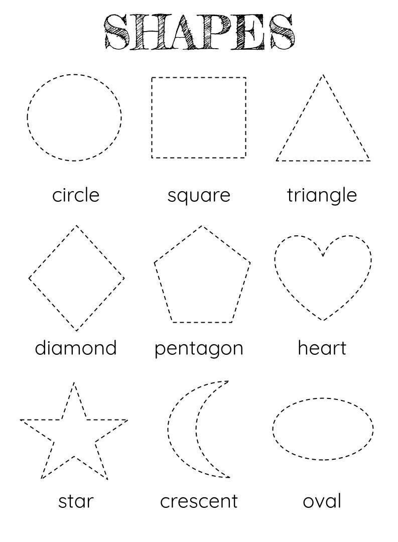 worksheet for shapes for preschool worksheet for shapes for preschool