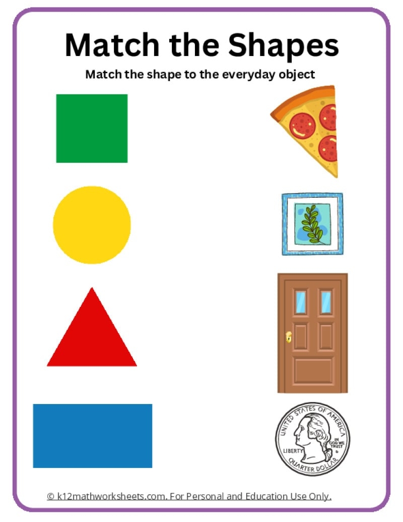 Shapes Worksheets Shapes Worksheets