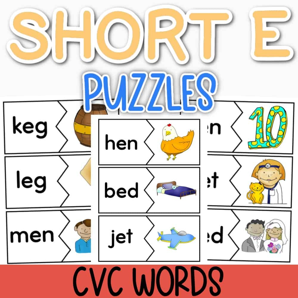 Short E Sound Cvc Words Free Printables Puzzles Short E Sound Cvc Words Free Printables Puzzles