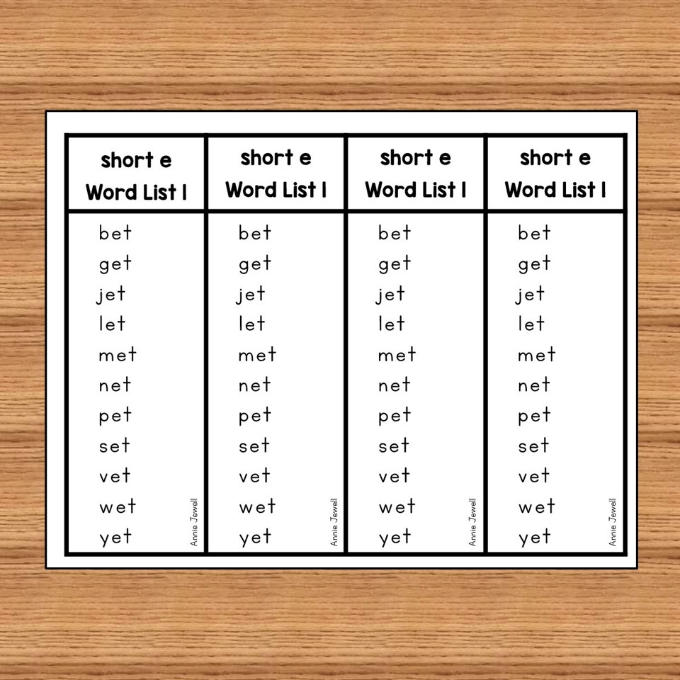 Short Vowel CVC Word Cards Flash Cards And Word Lists Short E Made By Teachers Short Vowel CVC Word Cards Flash Cards And Word Lists Short E Made By Teachers