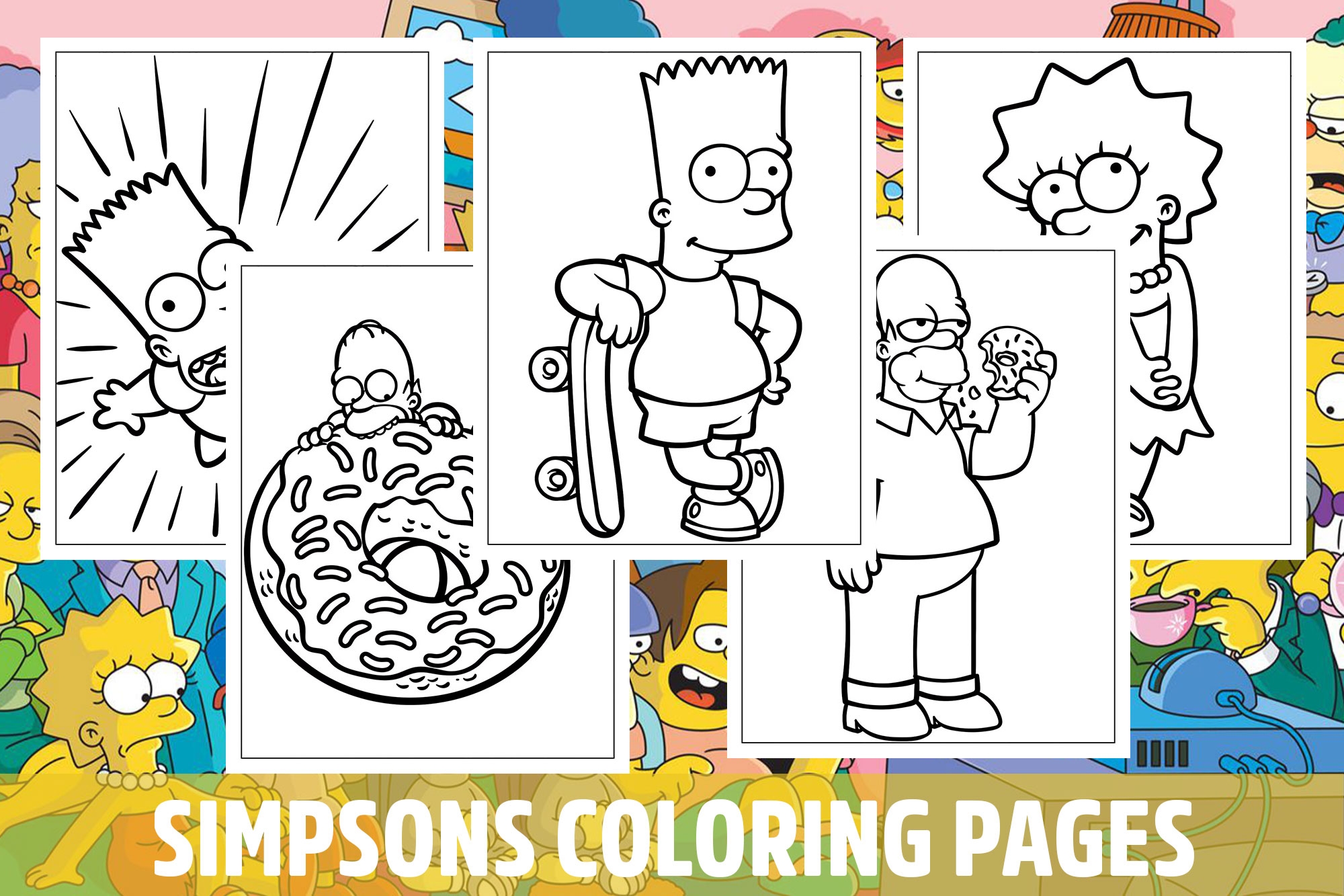 Simpsons Coloring Pages For Kids Girls Boys Teens Birthday School Activity Made By Teachers Simpsons Coloring Pages For Kids Girls Boys Teens Birthday School Activity Made By Teachers