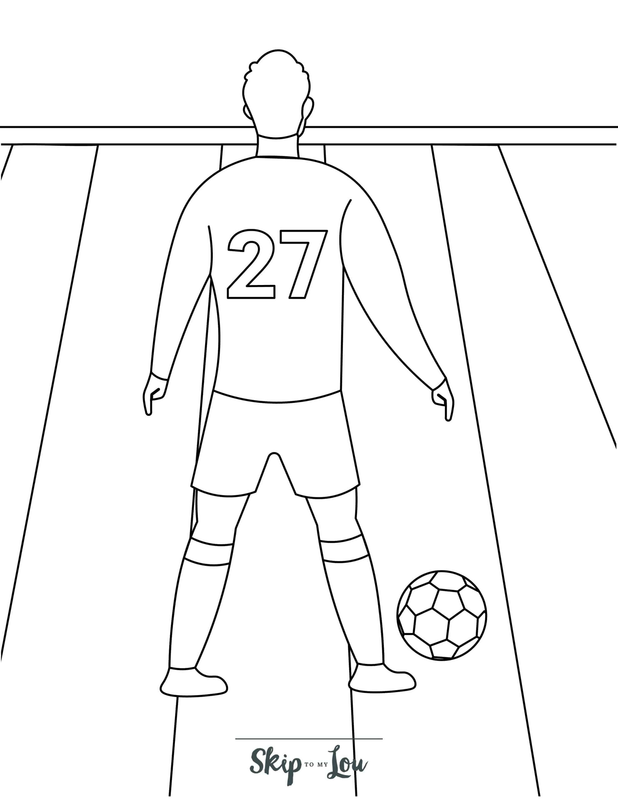 coloring page soccer coloring page soccer
