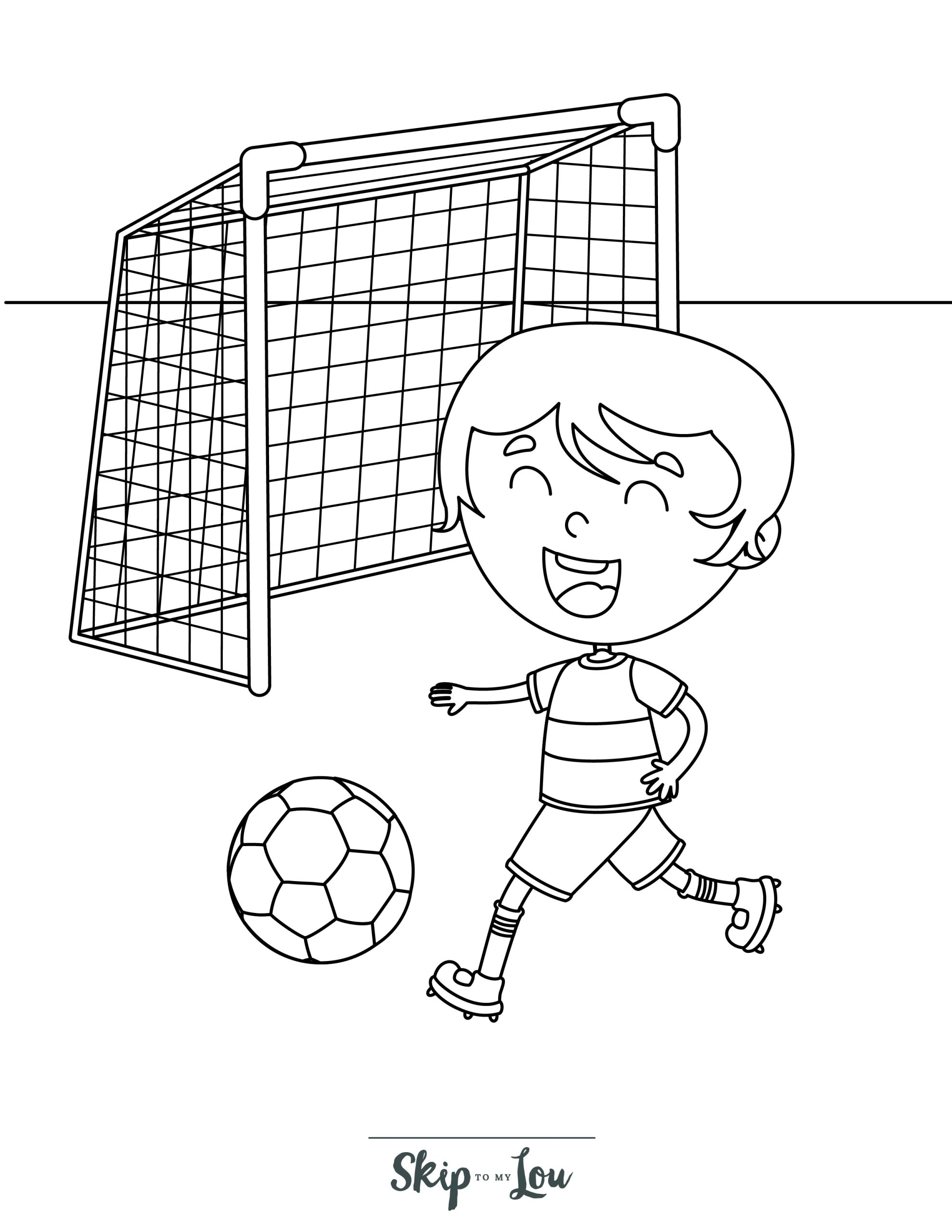 soccer coloring sheet