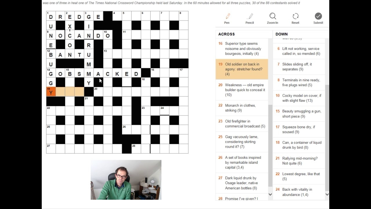 Solving The Times Crossword On 8 Nov 2017 YouTube Solving The Times Crossword On 8 Nov 2017 YouTube
