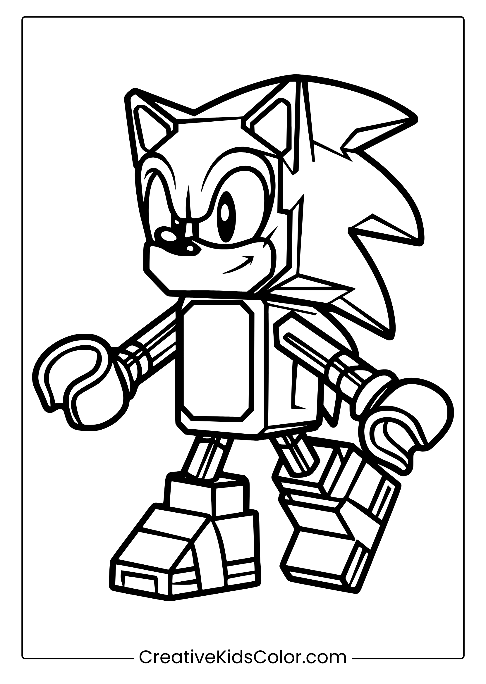 sonic the hedgehog coloring pages