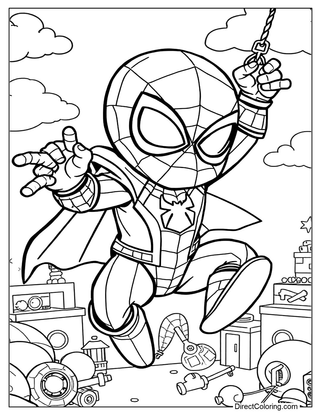 Spiderman Coloring Pages Free PDF To Download And Print