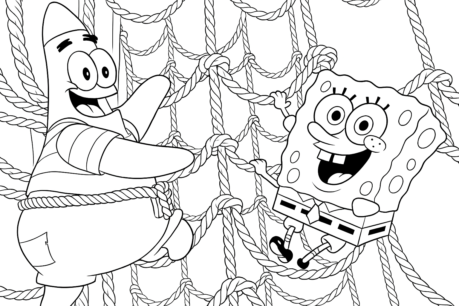 Spongebob And Patrick Pirate Adventure Coloring app