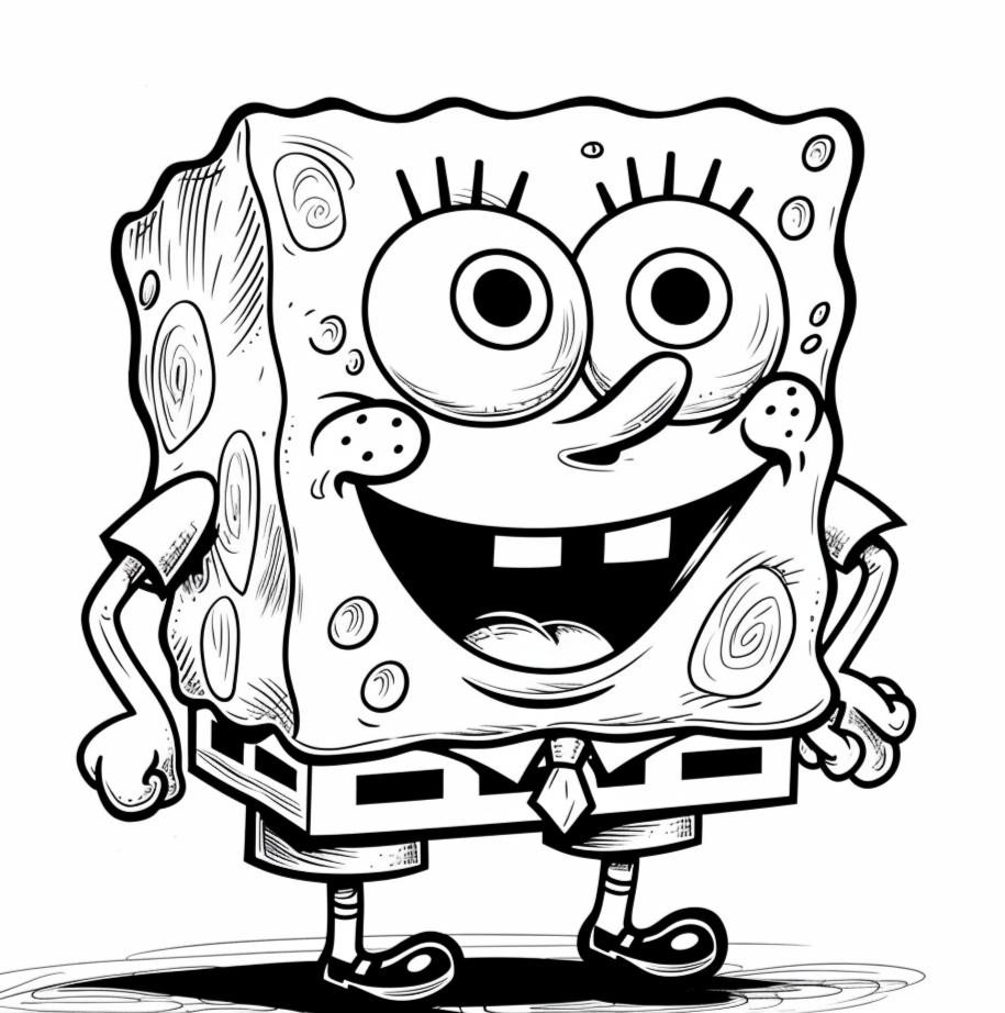 spongebob coloring pages print