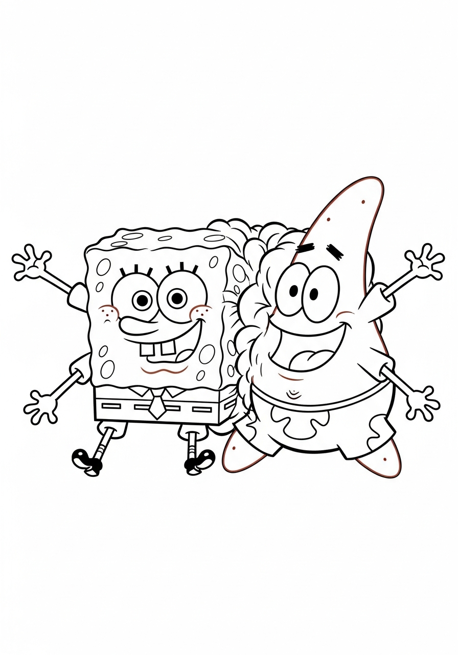 SpongeBob Patrick Squished Faces Coloring app SpongeBob Patrick Squished Faces Coloring app