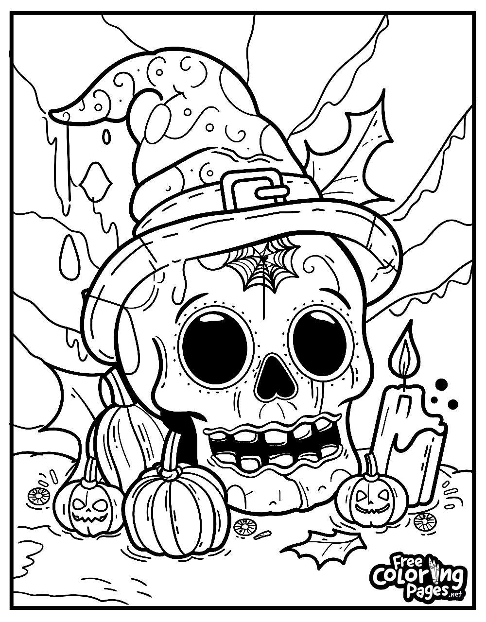 Spooky Halloween Coloring Pages Free Coloring Pages Spooky Halloween Coloring Pages Free Coloring Pages