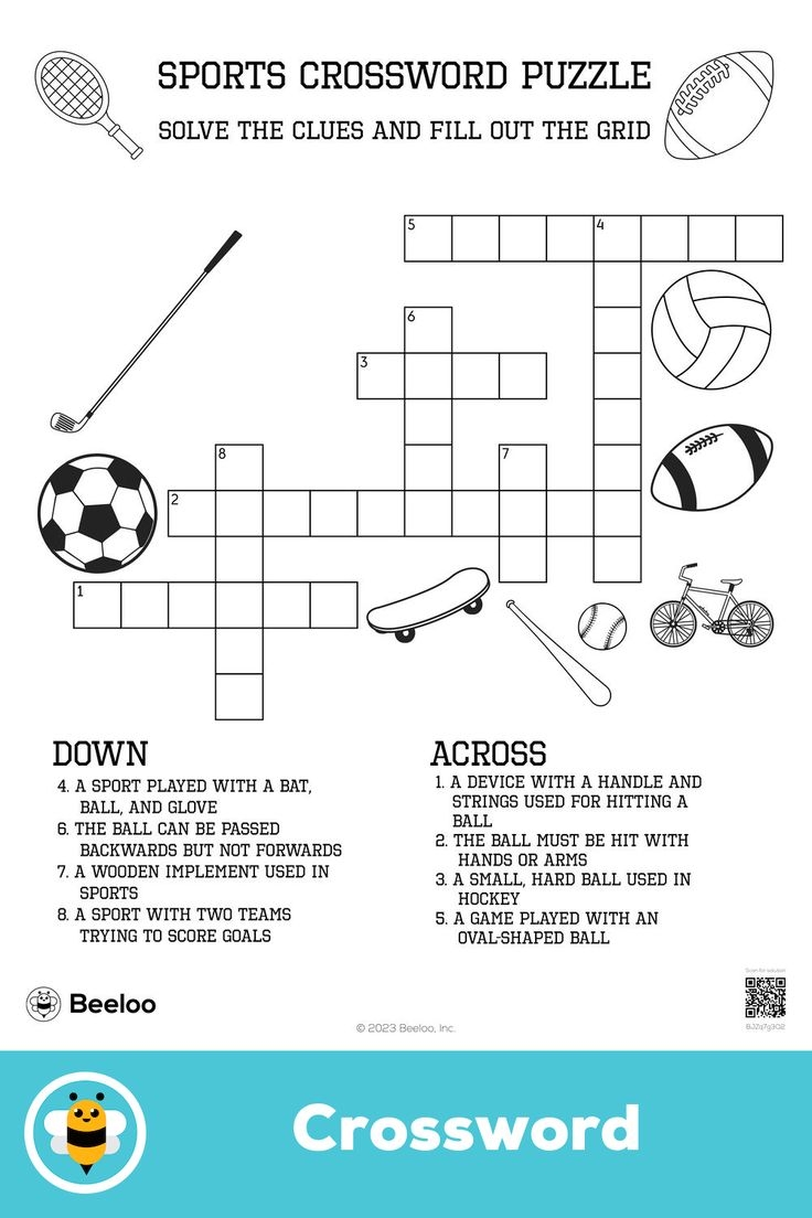 sports crossword puzzles printable