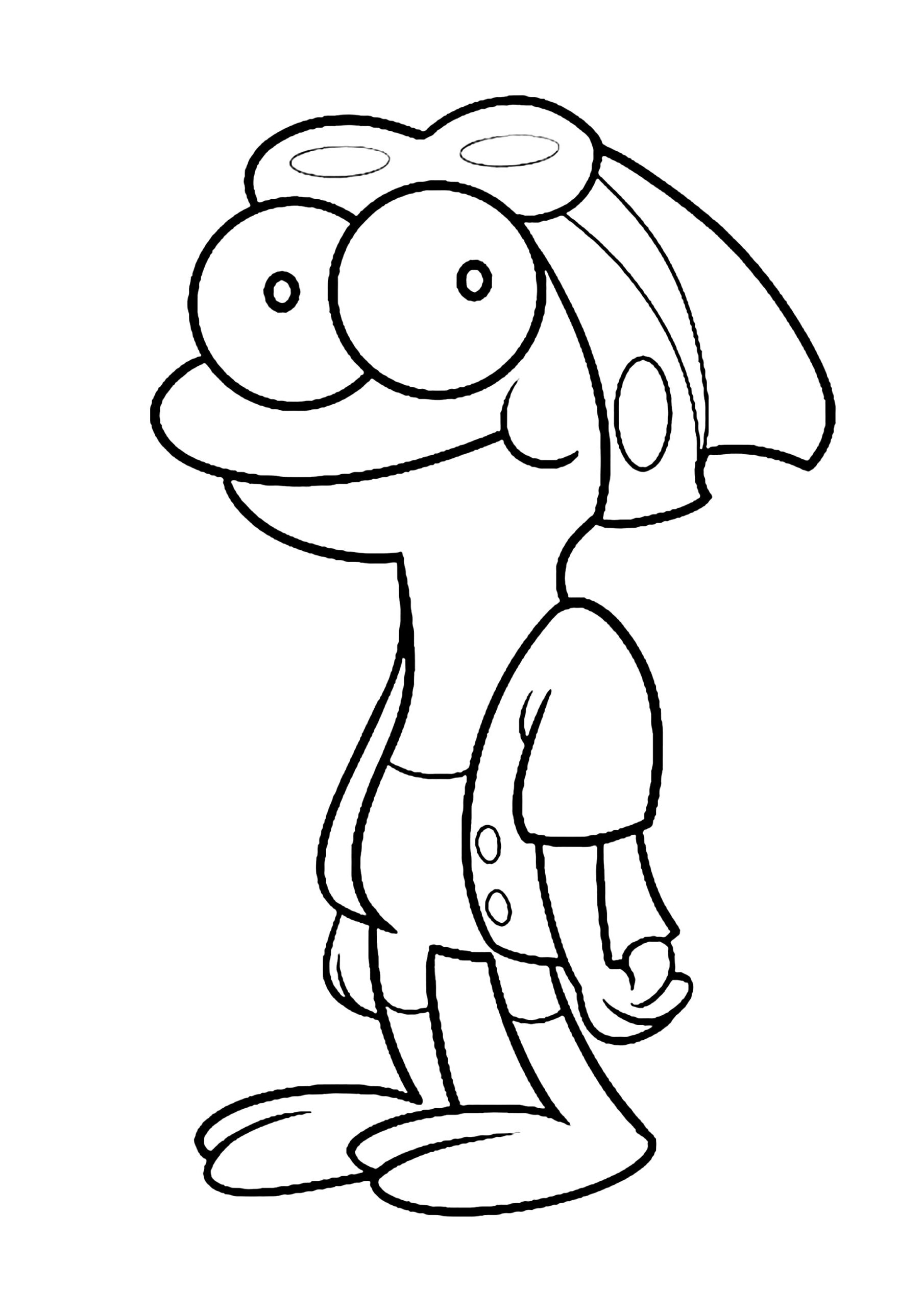 Sprig Plantar Amphibia Coloring Pages