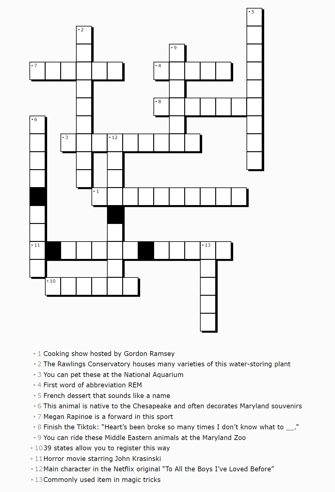 break crossword