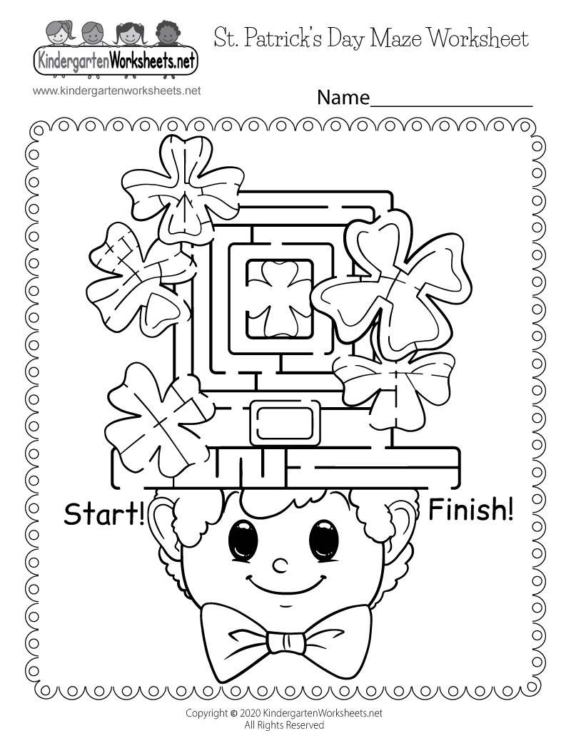 st patricks day worksheets