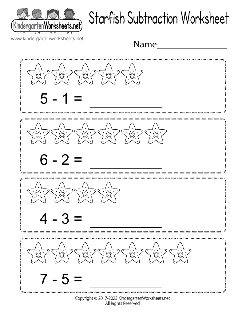 subtraction worksheets for kindergarten pdf subtraction worksheets for kindergarten pdf