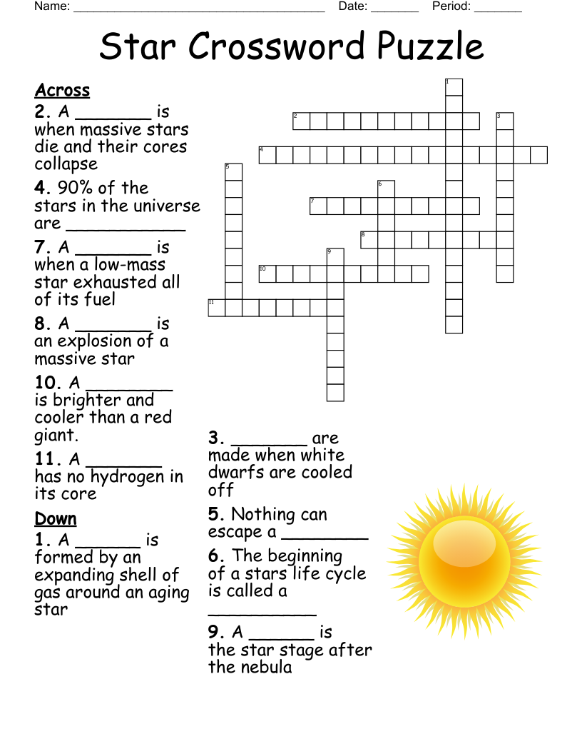 Stars Upon Thars Crossword WordMint