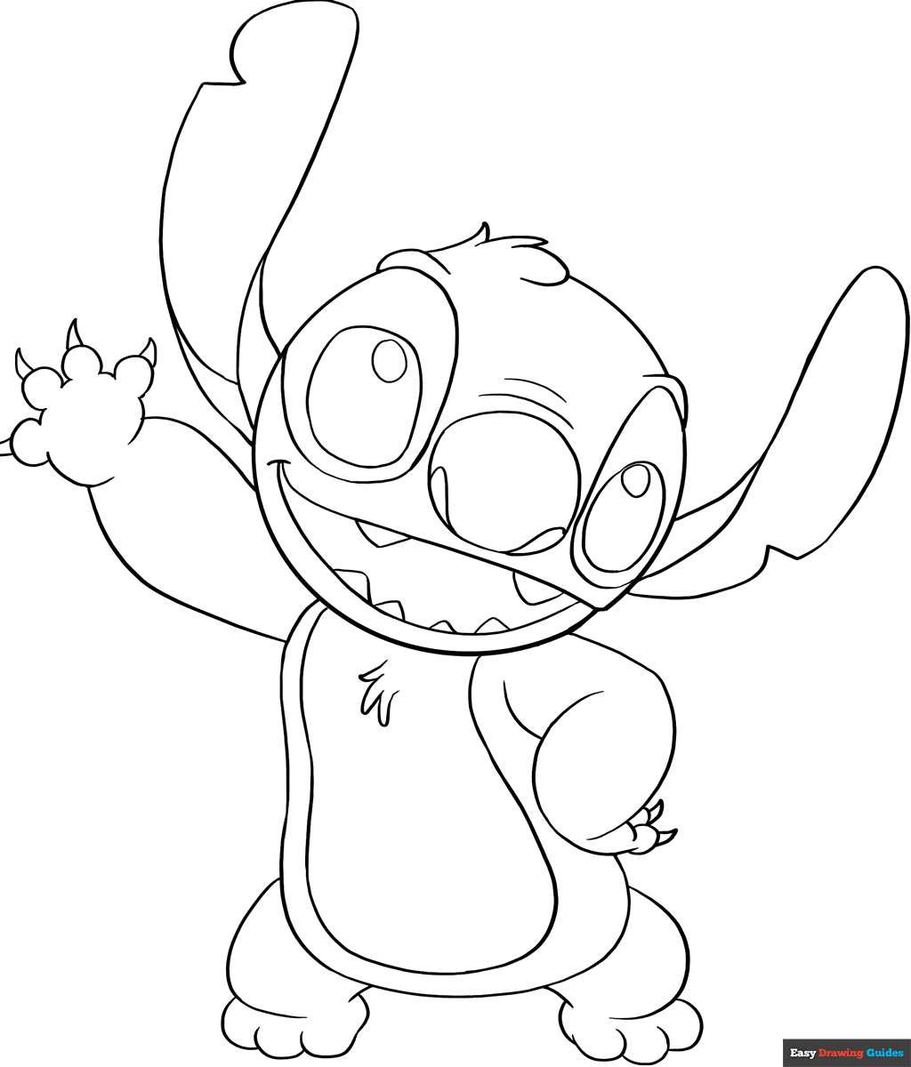 stitch coloring pages free stitch coloring pages free