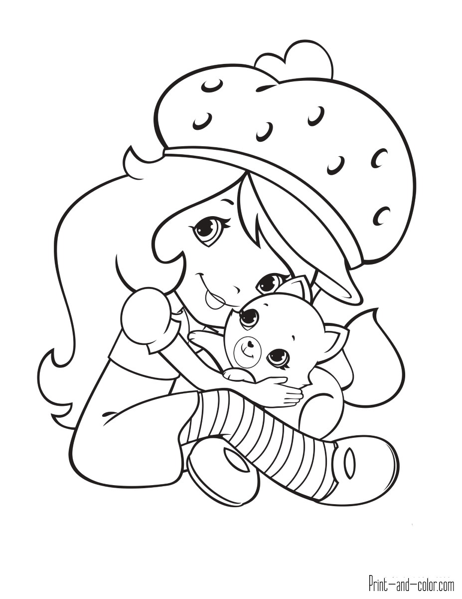 coloring pages strawberry shortcake coloring pages strawberry shortcake
