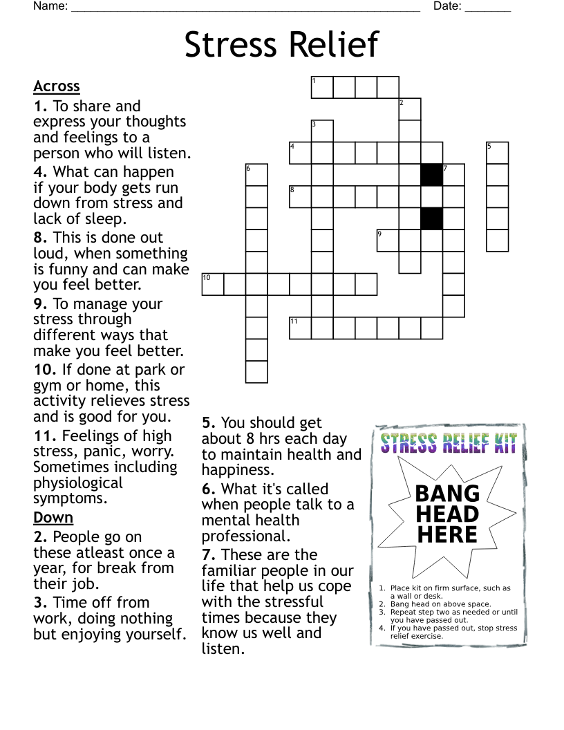 Stress Free Puzzle Crossword WordMint Stress Free Puzzle Crossword WordMint