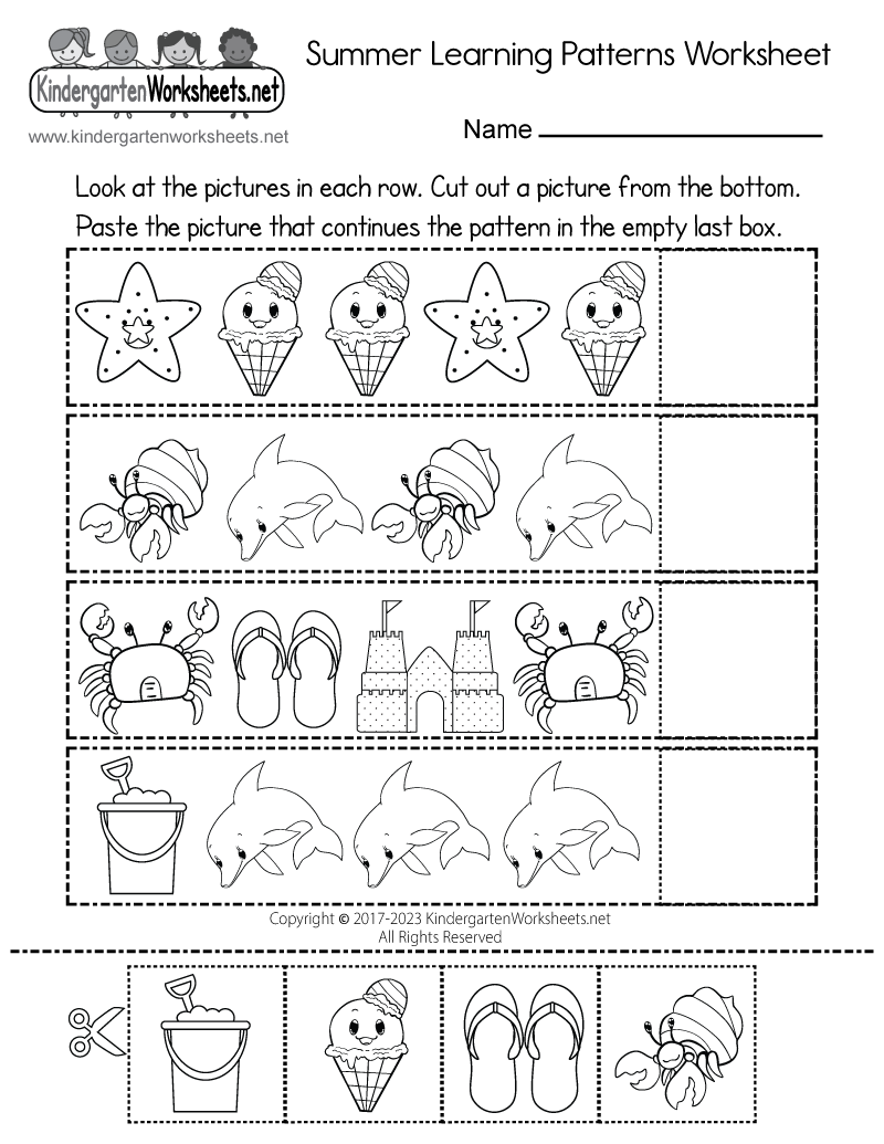 Summer Learning Patterns Worksheet Free Printable Digital PDF Summer Learning Patterns Worksheet Free Printable Digital PDF