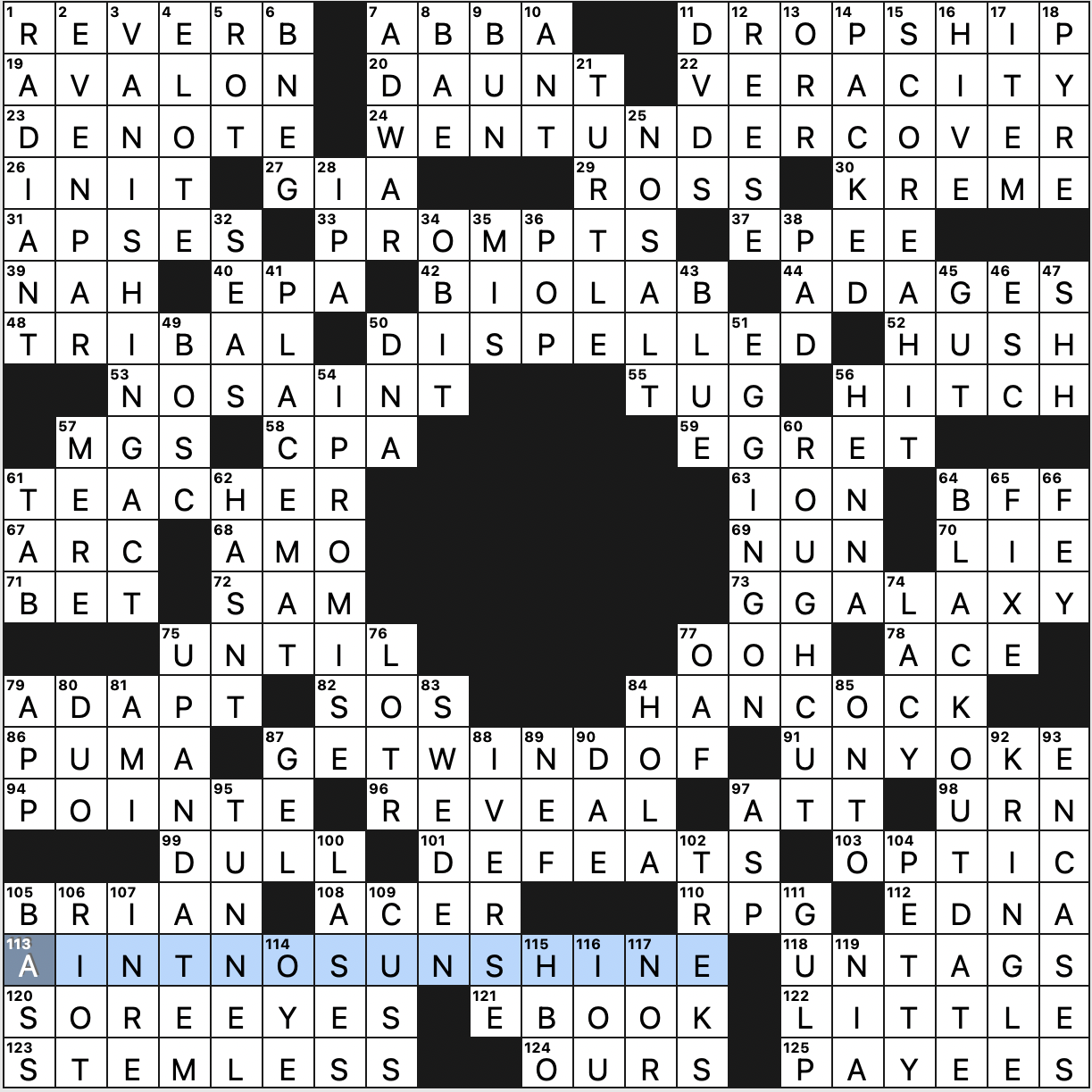 Sunday April 7 2024 Diary Of A Crossword Fiend