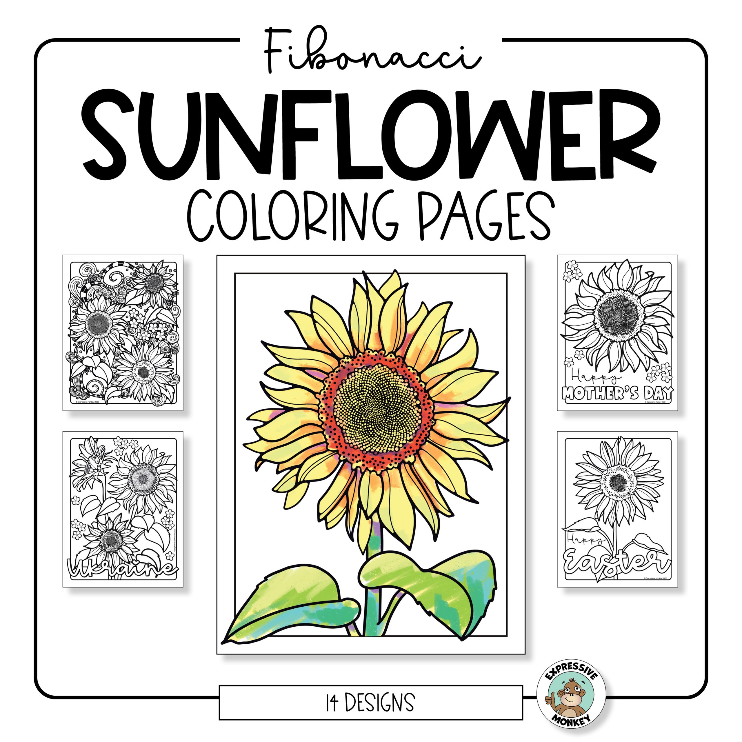 sunflower coloring sheet sunflower coloring sheet