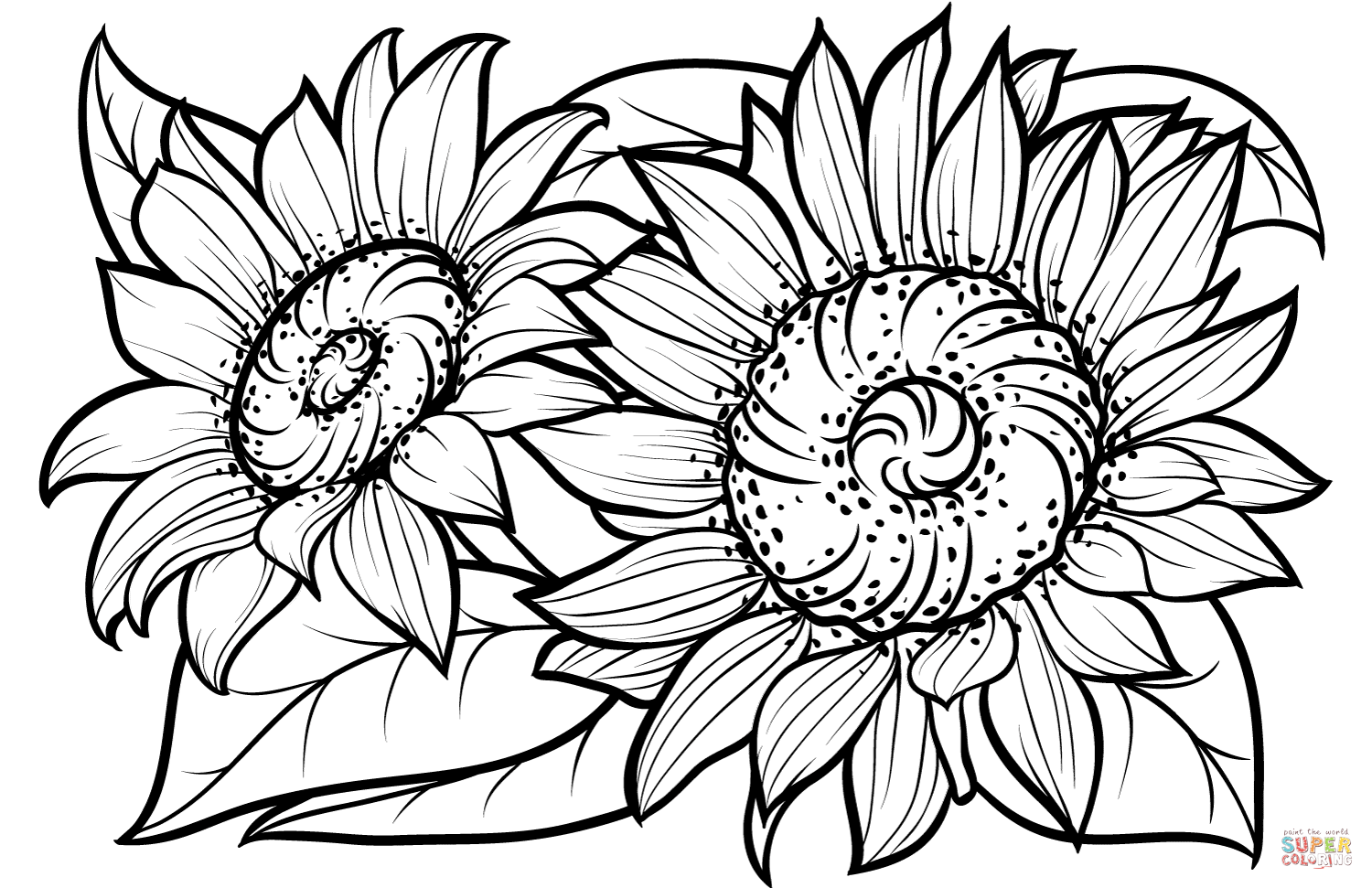 Sunflowers Coloring Page Free Printable Sunflowers Coloring Page Free Printable