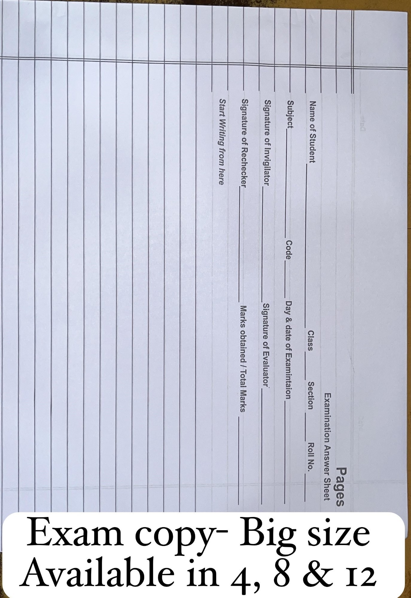 paper with the answers