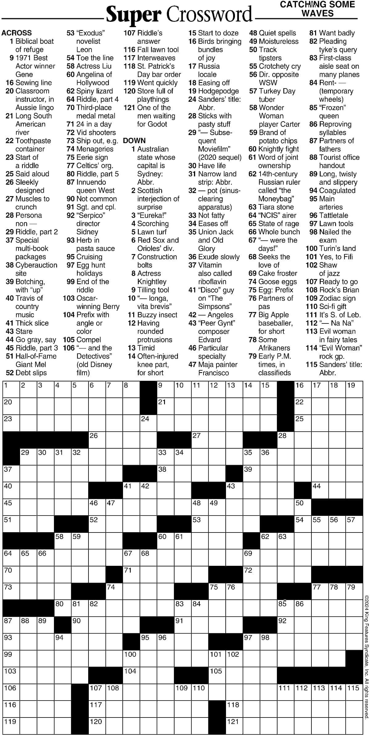 printable sunday crossword puzzles pdf printable sunday crossword puzzles pdf