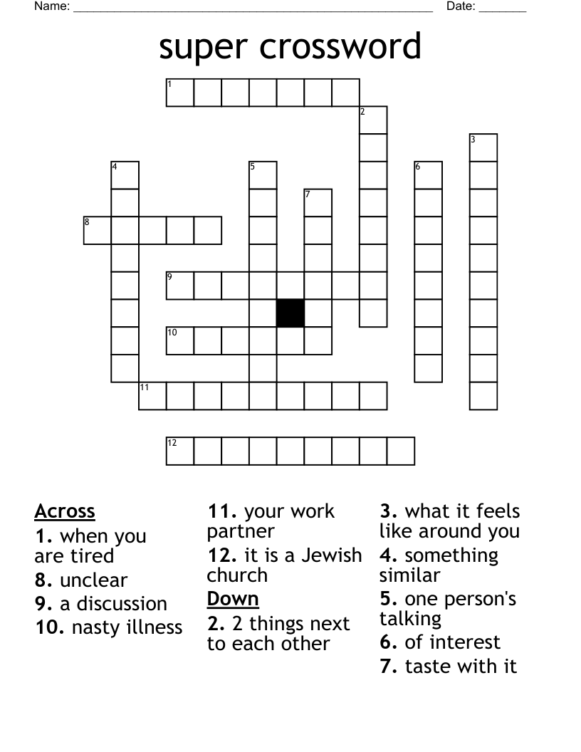 Super Crossword WordMint Super Crossword WordMint