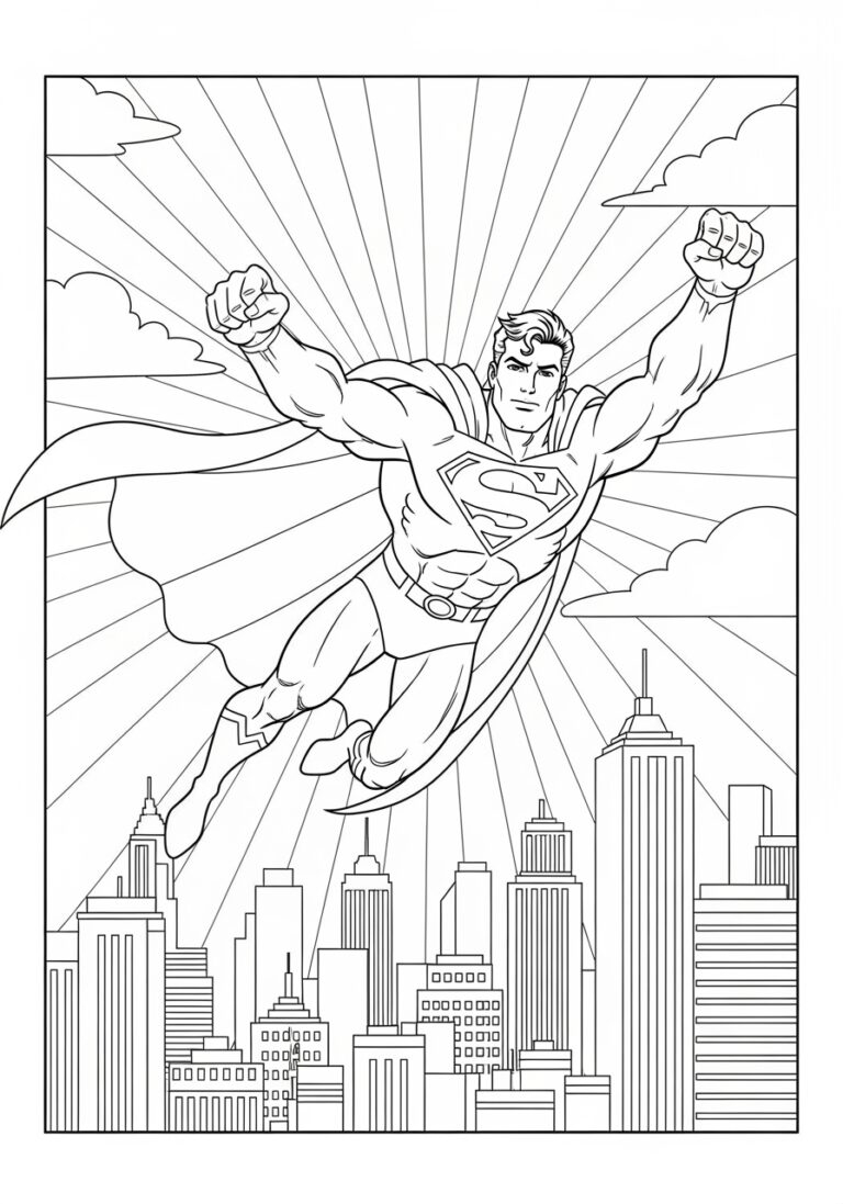 superman colouring in pages superman colouring in pages