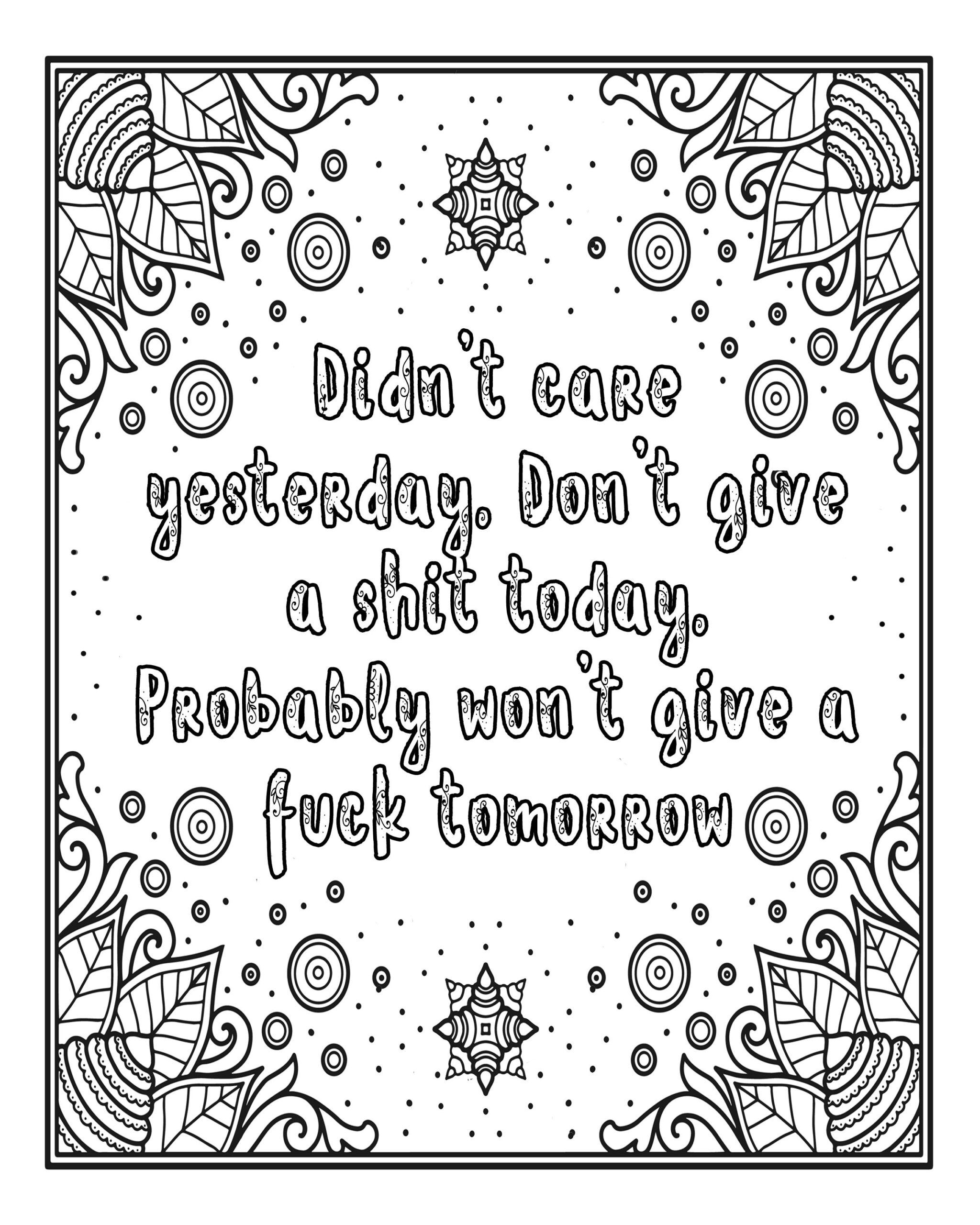 cuss word coloring pages cuss word coloring pages