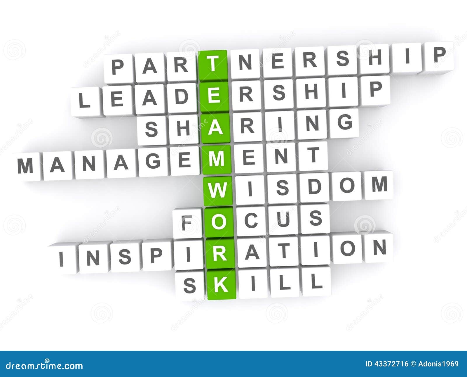 Teamwork Stock Illustration Illustration Of Crosswords 43372716