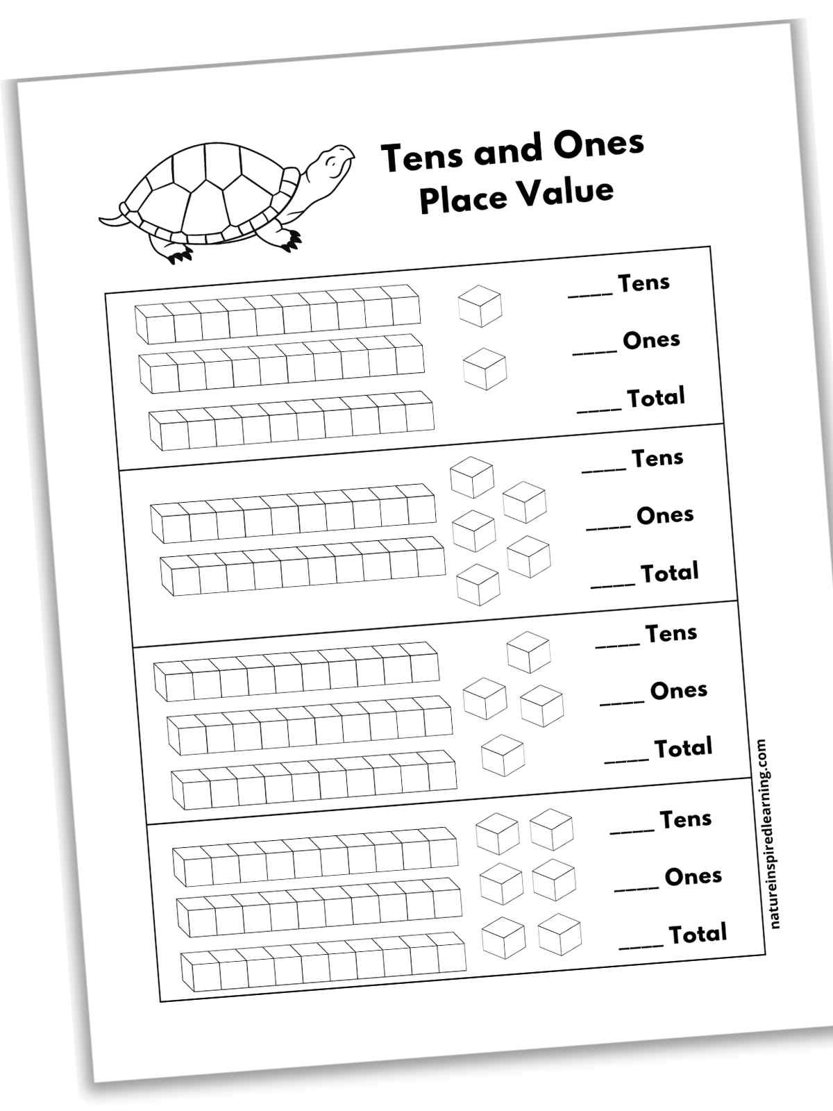 tens and ones printables