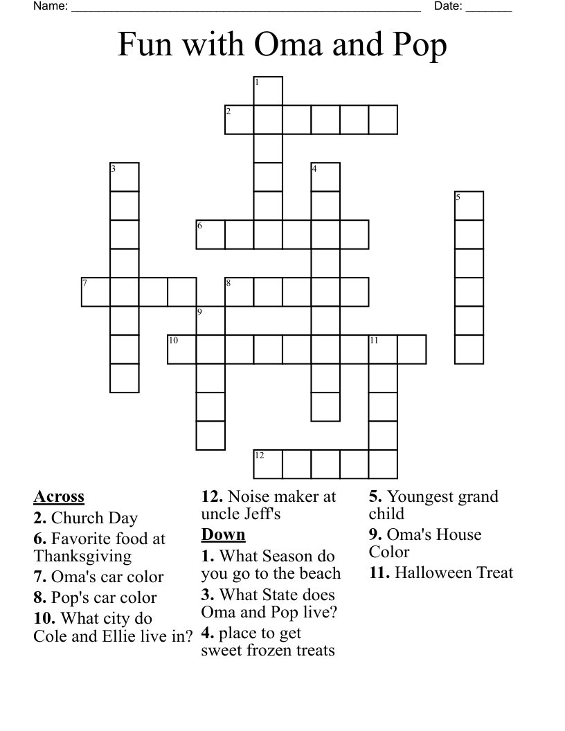 Thanksgiving Day Puzzle Crossword WordMint