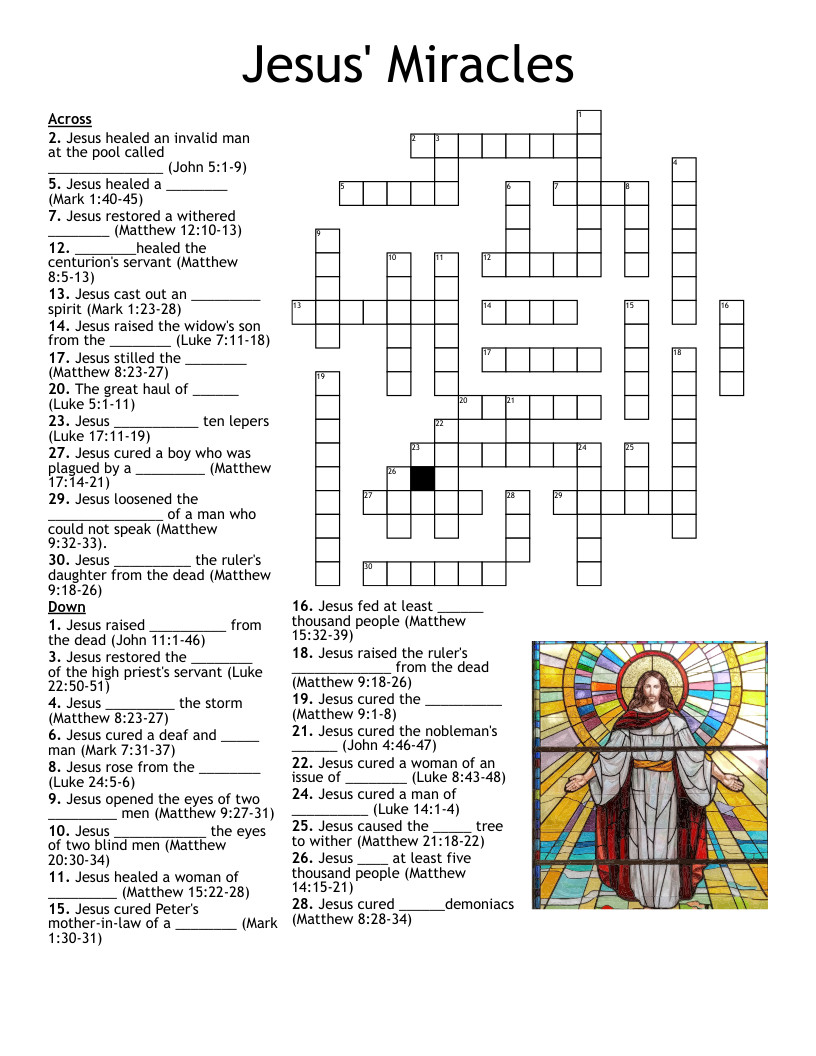 bible crossword puzzles online