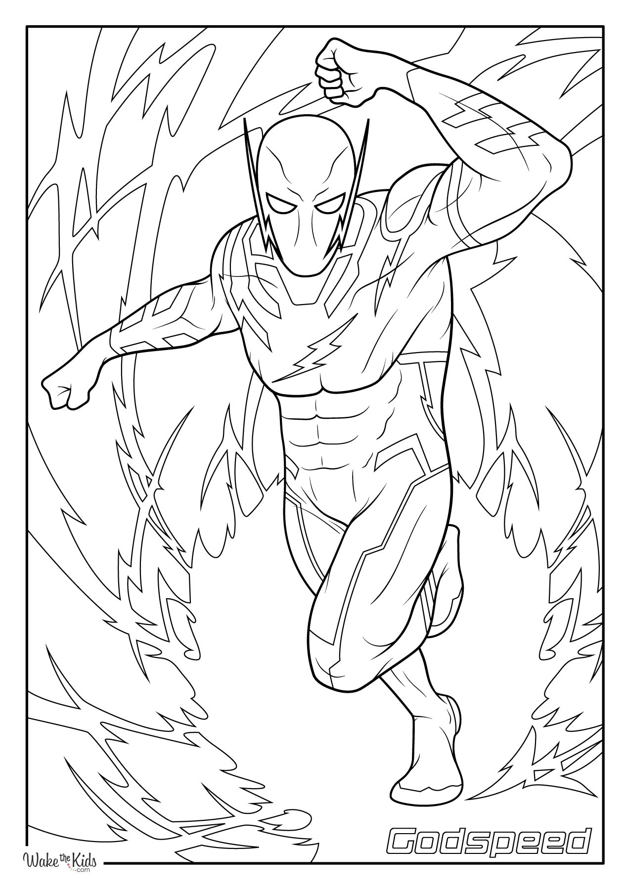 The Flash Coloring Pages Free Printable PDFs WakeTheKids The Flash Coloring Pages Free Printable PDFs WakeTheKids