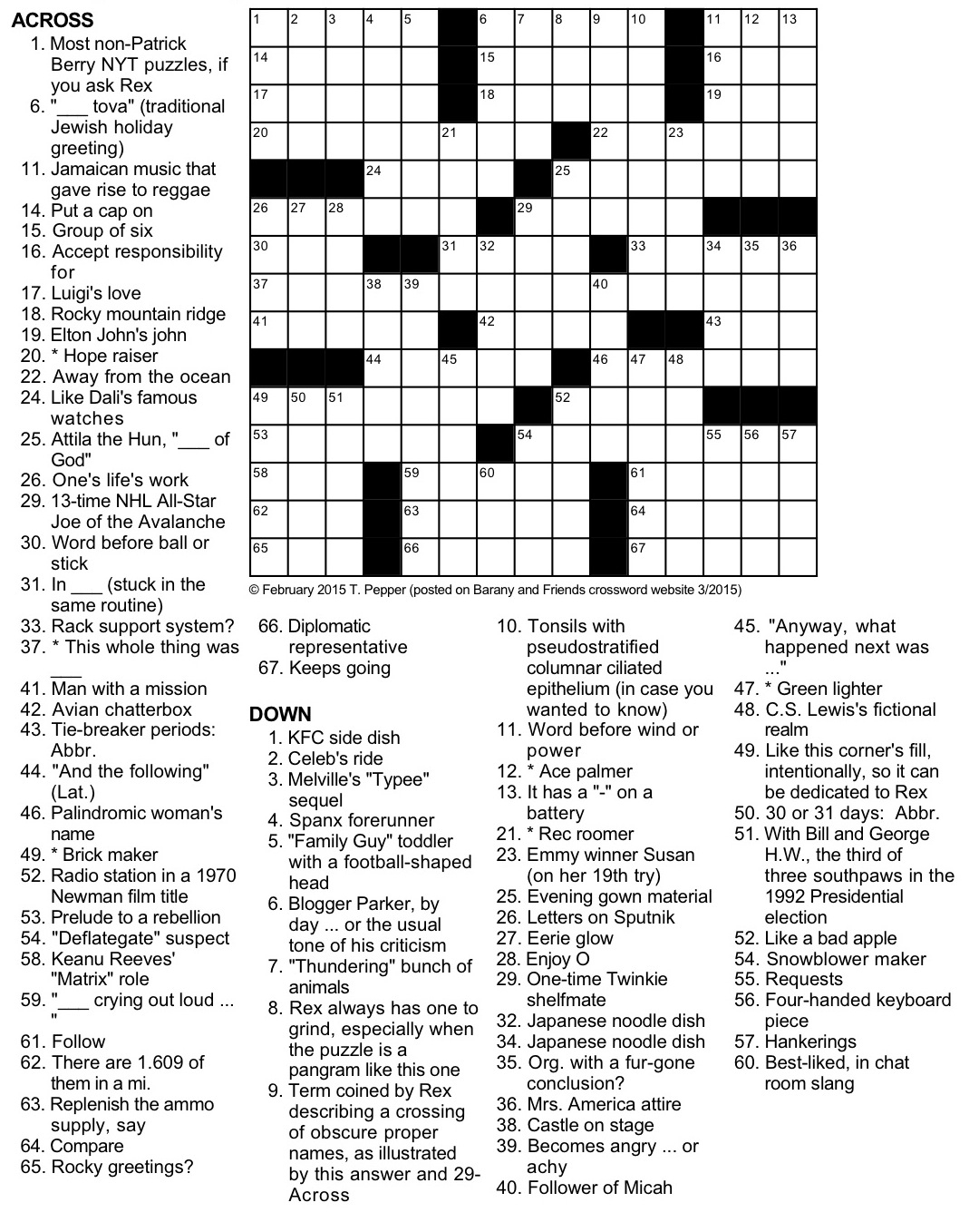The Gang s All Here Crossword Puzzle